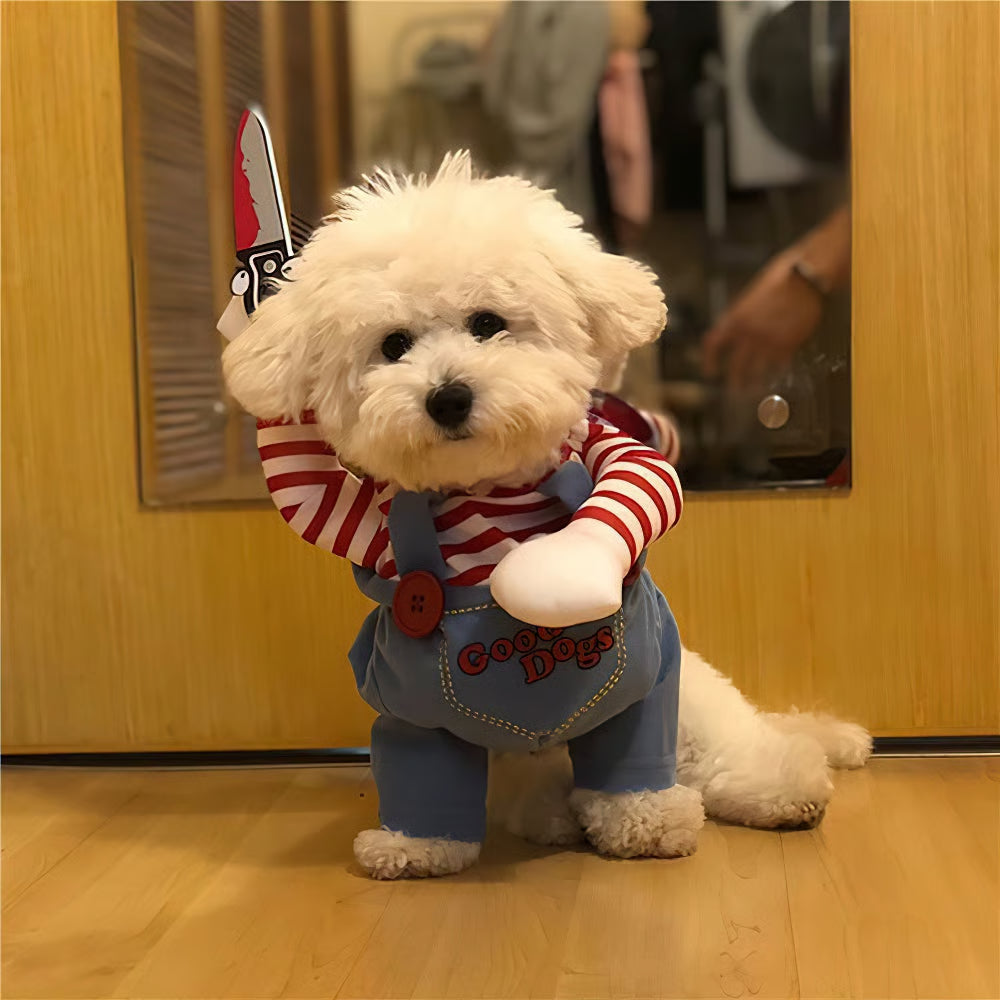 Disfraz Chucky para mascotas® 🎃