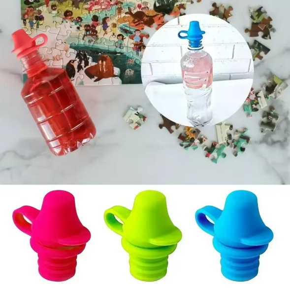 Tapa de botella antiderrames para niños - ¡🔥 Aprovecha el 50% OFF ahora y descubre el súper descuento del 80% OFF en el Pack x8! 🎁🛒✨