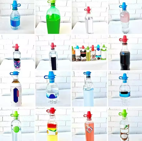 Tapa de botella antiderrames para niños - ¡🔥 Aprovecha el 50% OFF ahora y descubre el súper descuento del 80% OFF en el Pack x8! 🎁🛒✨
