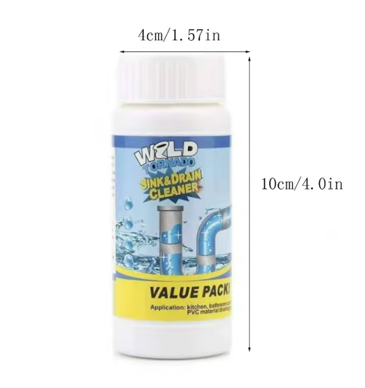 Pack Duo x2 Polvo Limpiador De Drenaje - Destapador potente de tuberías