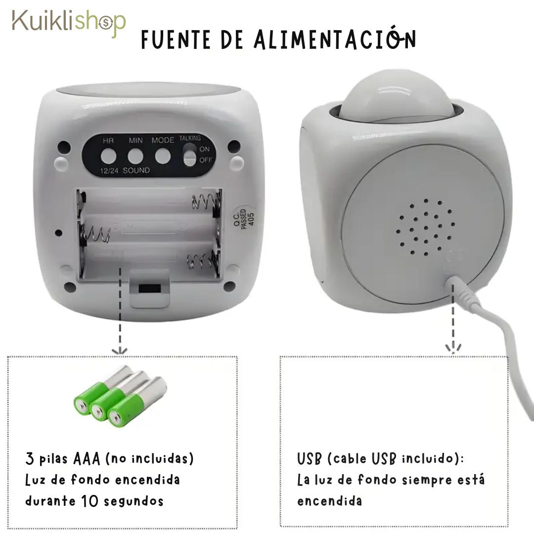 Reloj Despertador con Proyección LED® - 🎁50% off 🎁