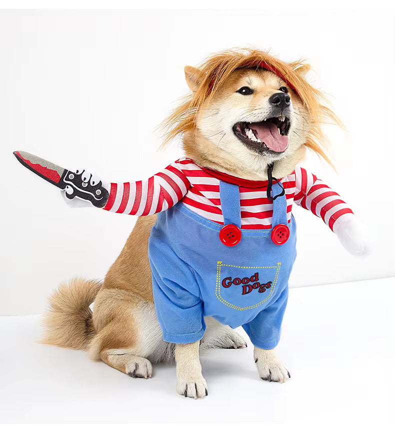 Disfraz Chucky para mascotas® 🎃