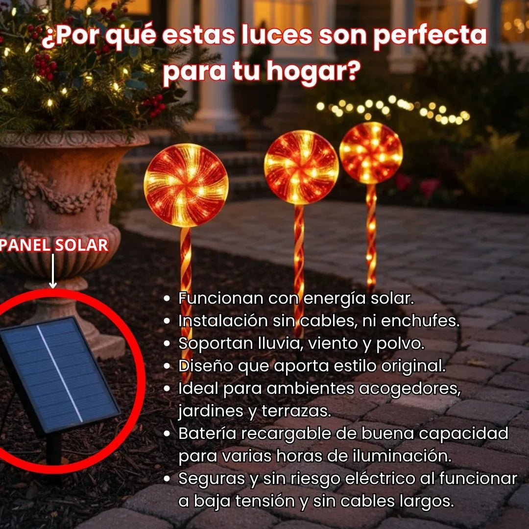 Luces solares de Navidad - Pack X3