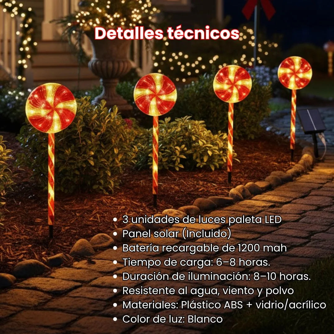 Luces solares de Navidad - Pack X3