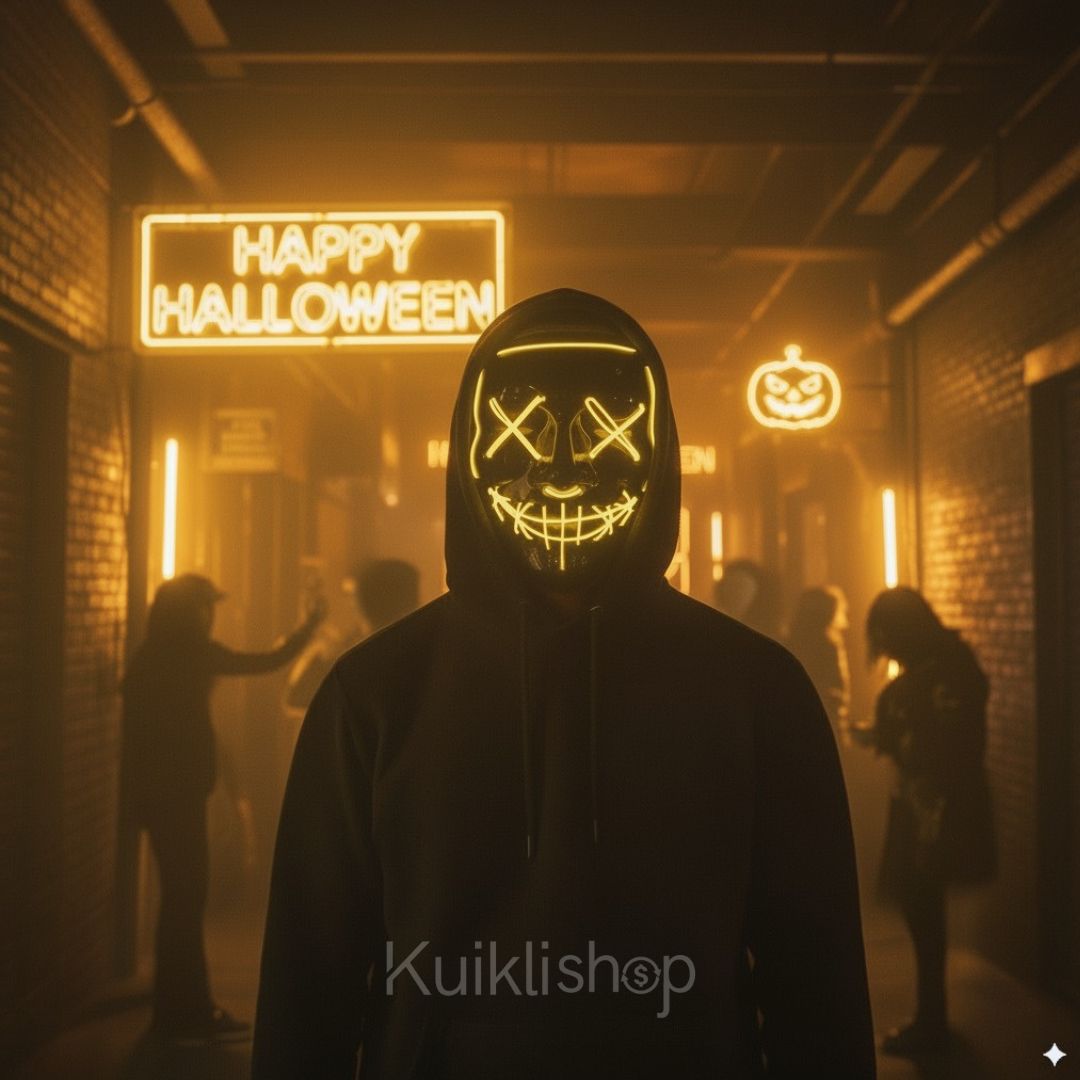 Mascara LED Disfraz HALOWEEN® 🎃👻 Pack Especial: 2 Máscaras LED con 36% de Descuento 🎁Solo Disponible Aquí 👇