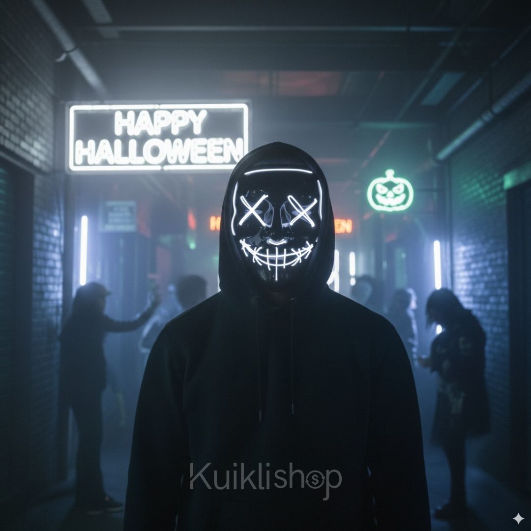 Mascara LED Disfraz HALOWEEN® 🎃👻 Pack Especial: 2 Máscaras LED con 36% de Descuento 🎁Solo Disponible Aquí 👇