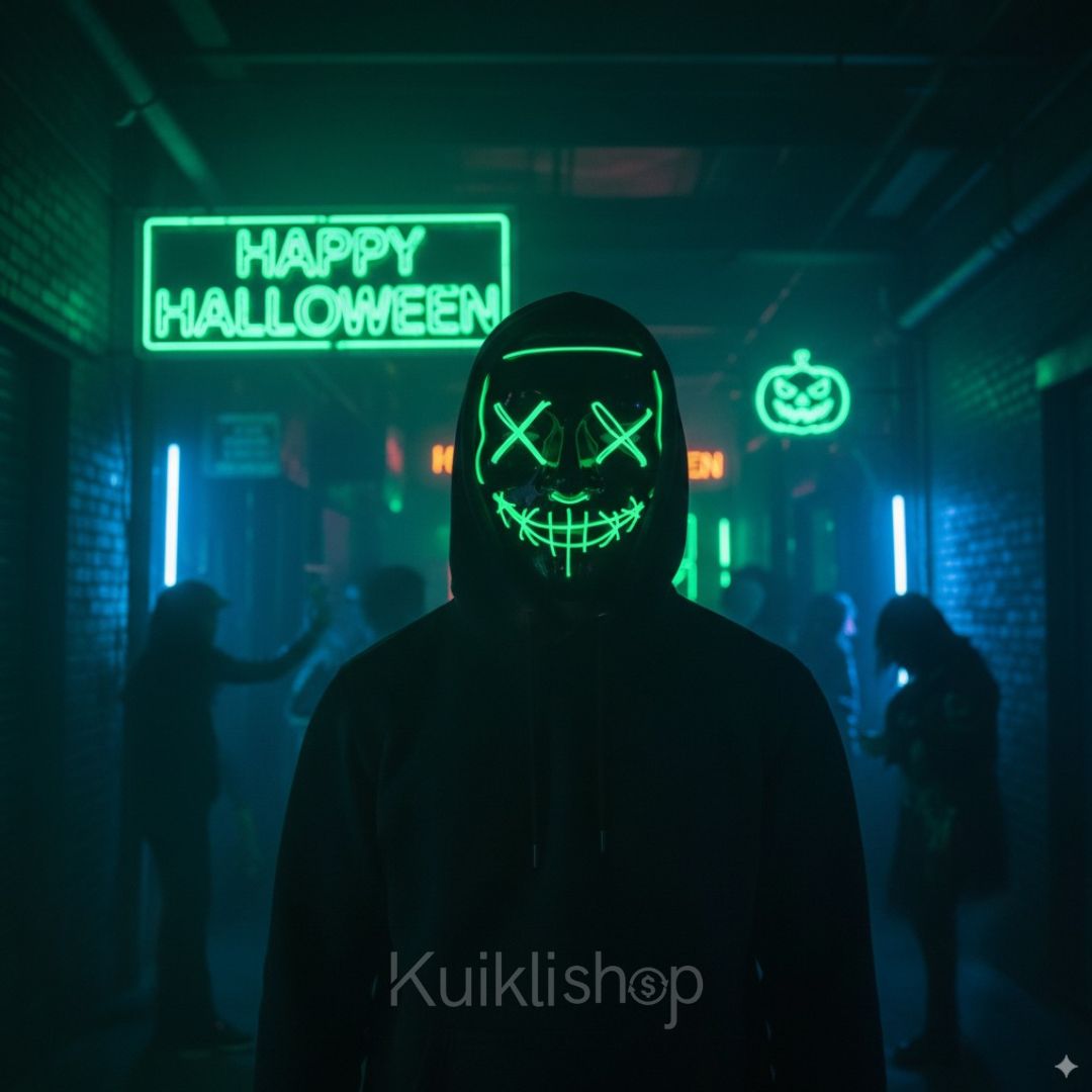 Mascara LED Disfraz HALOWEEN® 🎃👻 Pack Especial: 2 Máscaras LED con 36% de Descuento 🎁Solo Disponible Aquí 👇