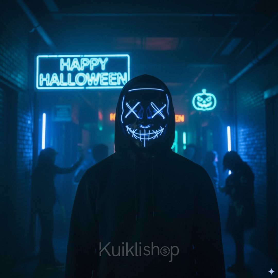 Mascara LED Disfraz HALOWEEN® 🎃👻 Pack Especial: 2 Máscaras LED con 36% de Descuento 🎁Solo Disponible Aquí 👇