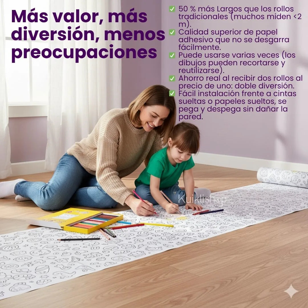 Rollo de Lienzo Creativo Premium – 3 Metros®