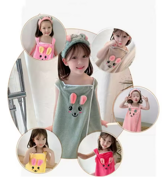 Toalla de baño para niña