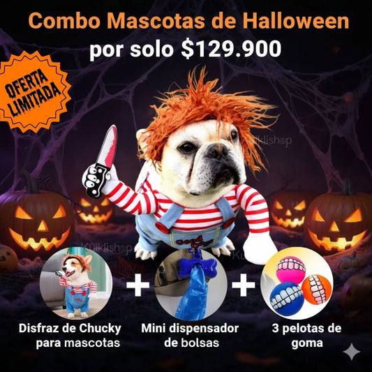 Disfraz Chucky para mascotas® 🎃