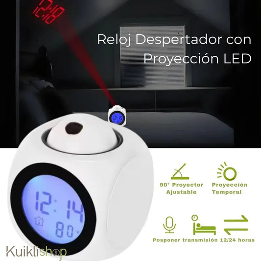Reloj Despertador con Proyección LED® - 🎁50% off 🎁