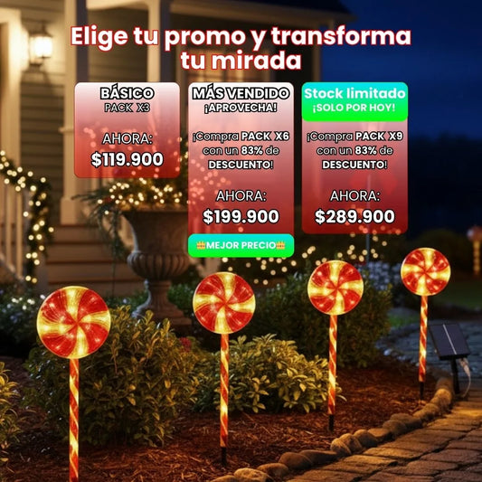 Luces solares de Navidad - Pack X3