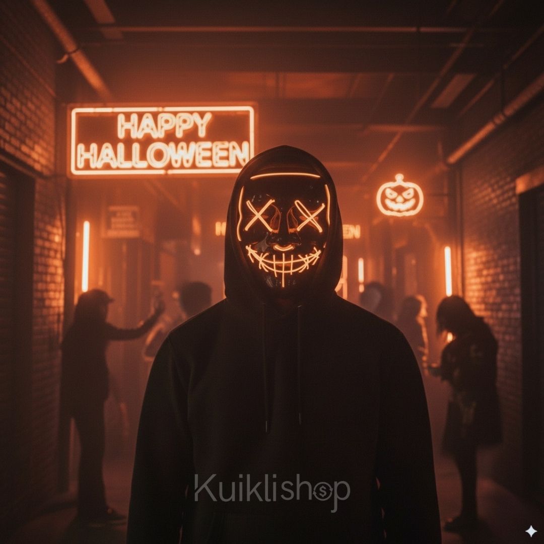Mascara LED Disfraz HALOWEEN® 🎃👻 Pack Especial: 2 Máscaras LED con 36% de Descuento 🎁Solo Disponible Aquí 👇