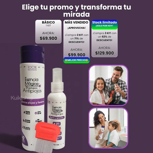 Kit Premium Antipiojos + SPRAY DE OBSEQUIO 🎁®