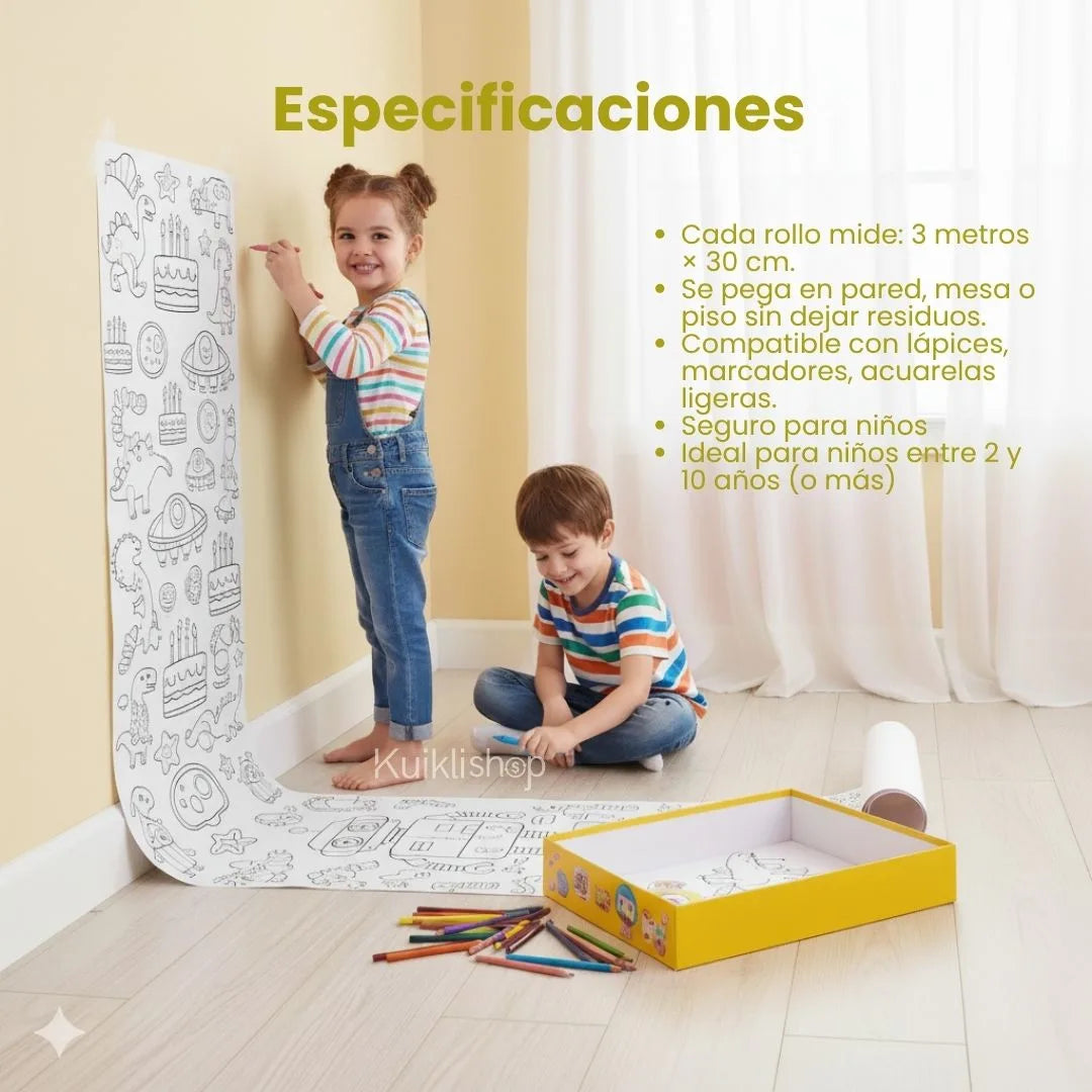 Rollo de Lienzo Creativo Premium – 3 Metros®